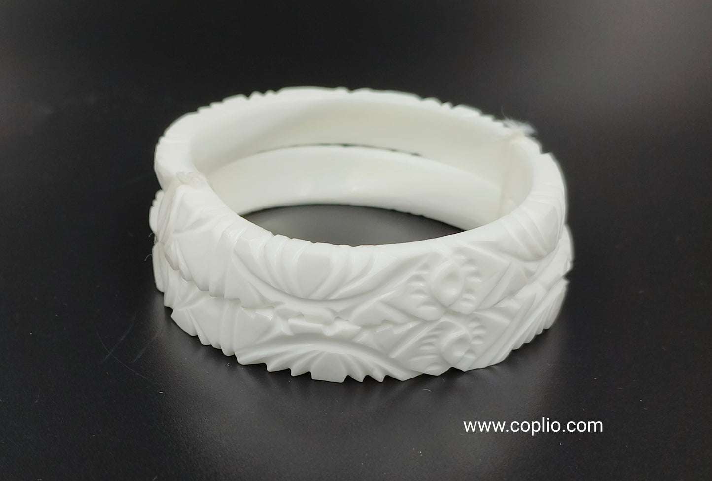 Centorganic Chura Sakha Pola bangle for women, a pair of original sakha (Design code: CSAPO86)