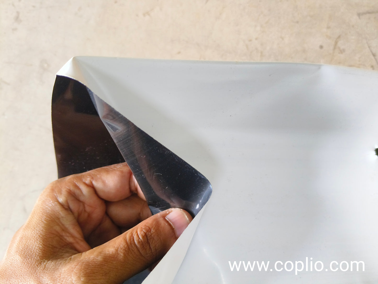 Realplant UV Treated Poly Grow Bag 7x9 inch for Terrace Gardening, White Outside Black Inside, Thick long lasting (pack of 5)