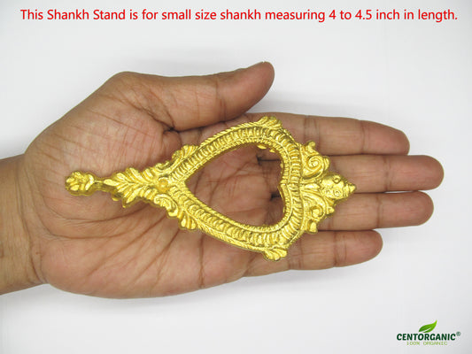 Centorganic Pure Brass Shankh Stand (For 4 to 4.5 inch shankh)
