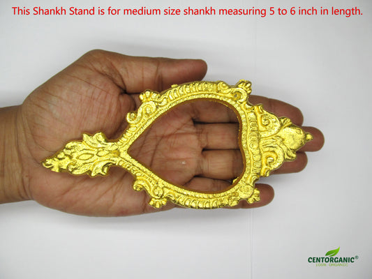 Centorganic Pure Brass Shankh Stand (For 5 to 6 inch shankh)