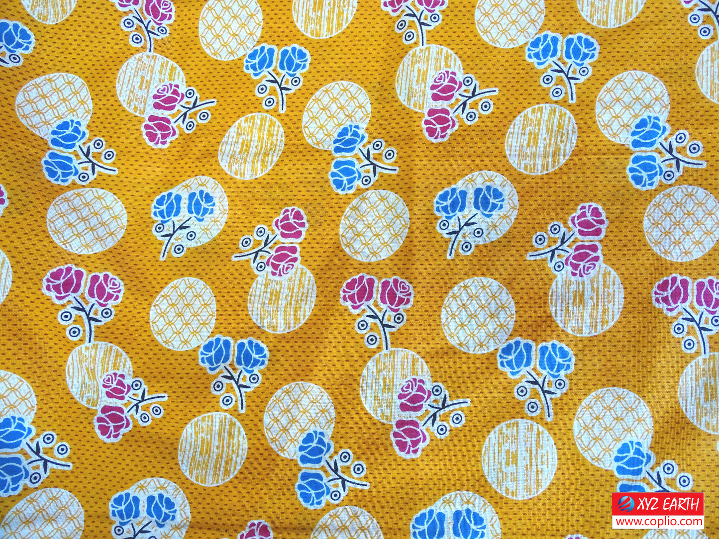 Nighty for Women Cotton Printed, Free Size, Yellow Colour (Pack of 1)