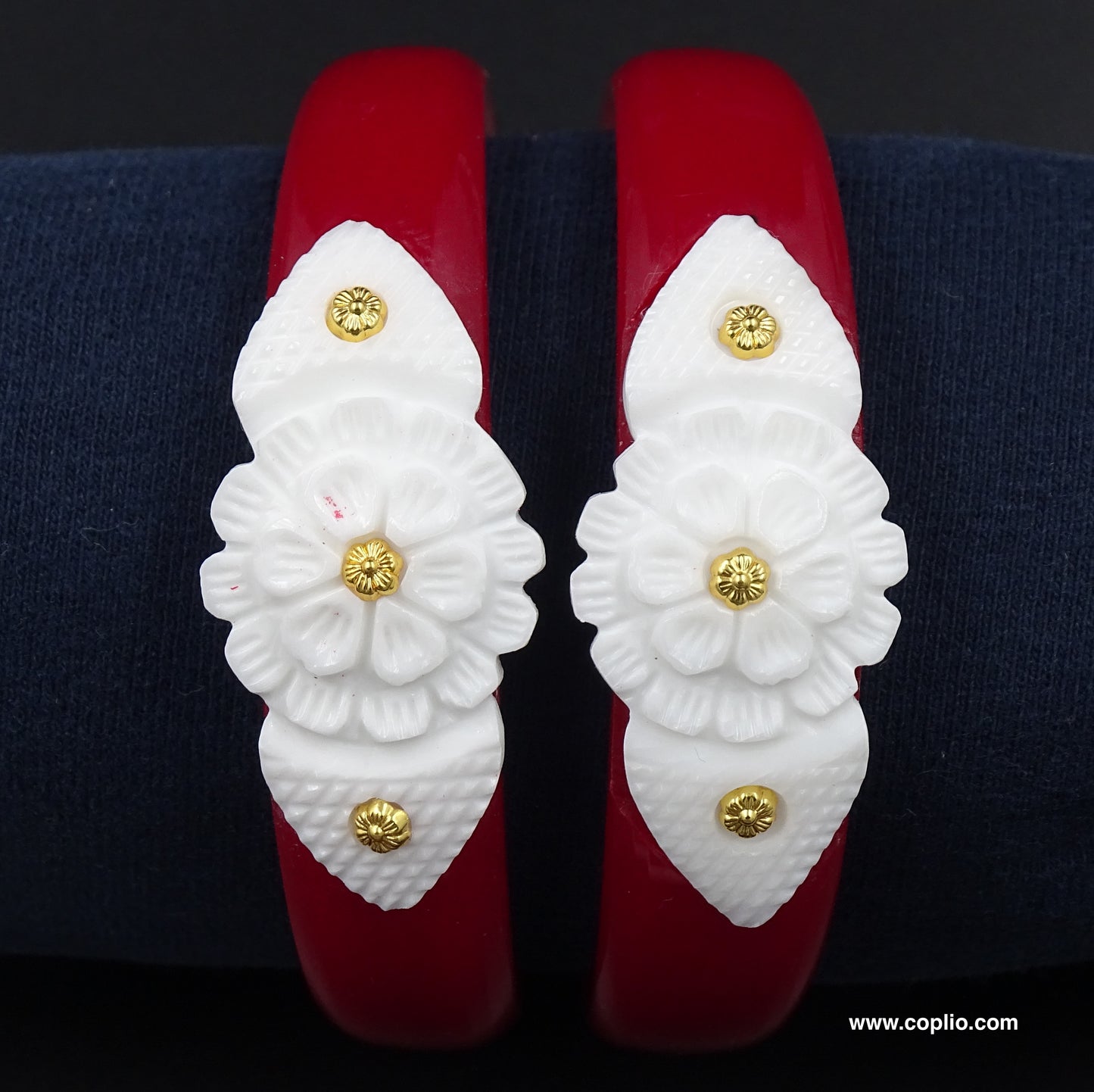 Centorganic Sankha Mukh Bonded on Pola for Women. (Design code: SPPAS50)