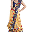 Dhakai Soft Jamdani Bengal saree for women Light Brown Colour All Over Tulip weaving Design