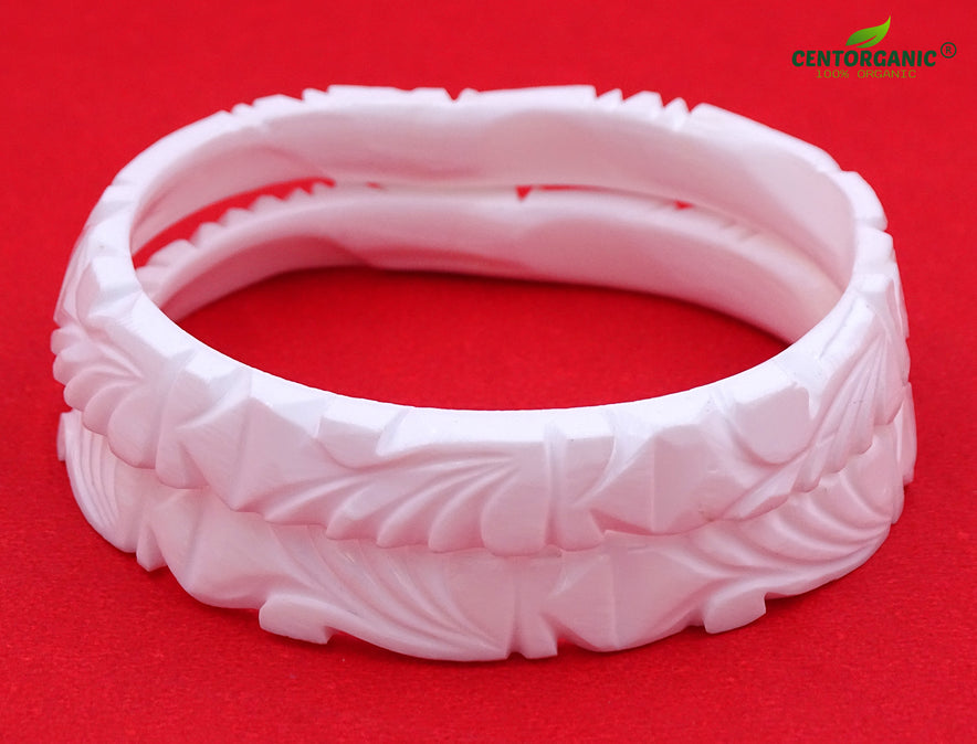 Centorganic Chur Sankha Pola bangles for women, a pair of original