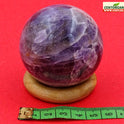 Centorganic Amethyst Sphere Ball, Natural Amethyst Crystal Polished Stones, Polished Reiki Crystal Ball, Amethyst Healing Globe, Reiki semi-precious Stones Crystal 40mm Size (150-200 Gm Weight)