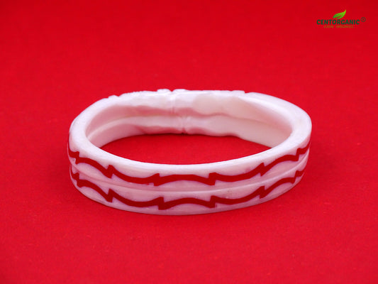 Centorganic Original Sakha Pola pasting bangles for women (Design code: CSPPA)