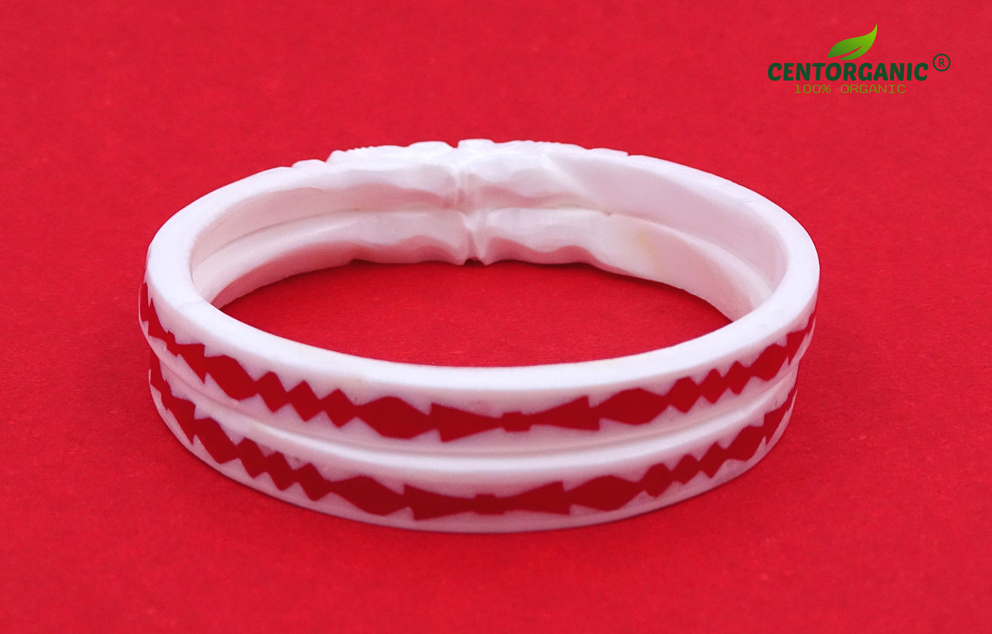 Centorganic Original Sakha Pola pasting bangles for women (Design code: CSPPB)