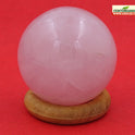 Centorganic Sphatik Rose Quartz Crystal Healing Sphere Ball, Natural Rose Quartz Reiki semi-precious Stones Crystal 50 mm Size (200-250 Gm Weight)