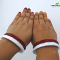 Centorganic Chur Sankha Pola bangles for women, a pair of original sankha and bengali pola (Design code: CSAPO84)