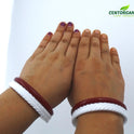 Centorganic Chur Sankha Pola bangles for women, a pair of original sankha and bengali pola (Design code: CSAPO82)