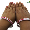 Centorganic Original Sakha Pola pasting bangles for women (Design code: CSPPB)