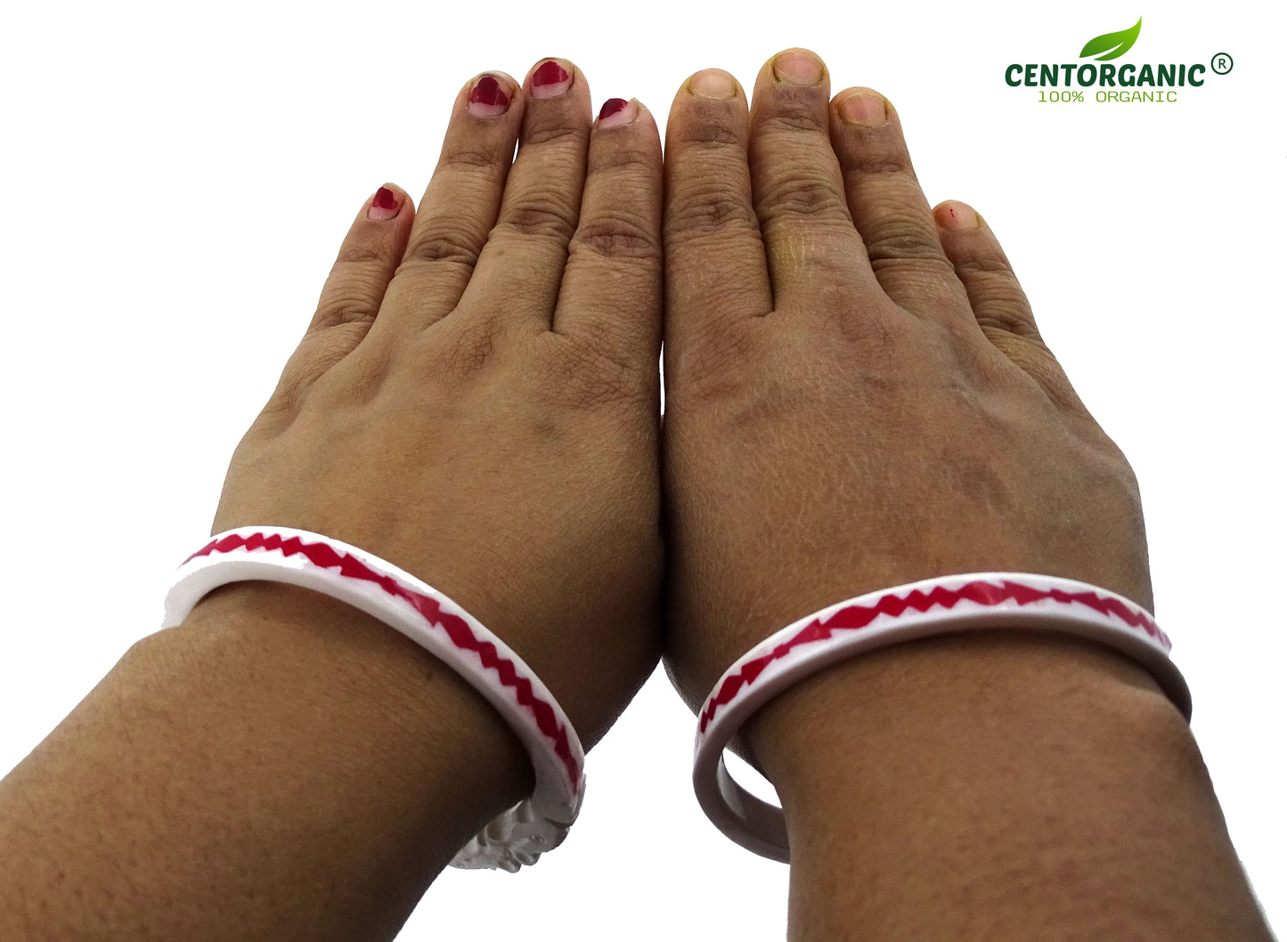 Centorganic Original Sakha Pola pasting bangles for women (Design code: CSPPB)