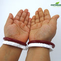 Centorganic Chur Sankha Pola bangles for women, a pair of original sankha and bengali pola (Design code: CSAPO83)