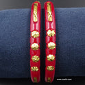 Red Pola Bangle, Gold Plated, Design: 8MM4S