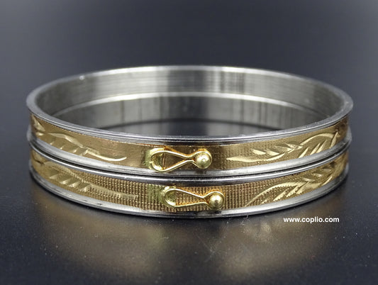 Gold Plated Path Loha Noa Bangle.