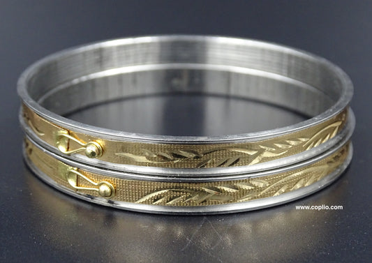 Gold Plated Path Loha Noa Bangle.