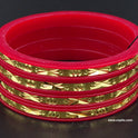 Gold Plated Pola Bangle, Set of 4