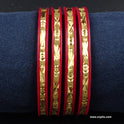 Gold Plated Pola Bangle, Set of 4