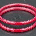 Traditional Bengali Plain Pola Bangle, Dark Red (Thickness 5mm)