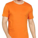 Men's 100% Cotton Biowash Round Neck T-Shirt | Half Sleeves | Regular Fit | Solid Colour | Premium Quality