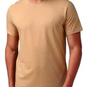 Men's 100% Cotton Biowash Round Neck T-Shirt | Half Sleeves | Regular Fit | Solid Colour | Premium Quality