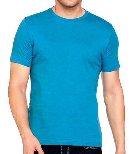Men's 100% Cotton Biowash Round Neck T-Shirt | Half Sleeves | Regular Fit | Solid Colour | Premium Quality