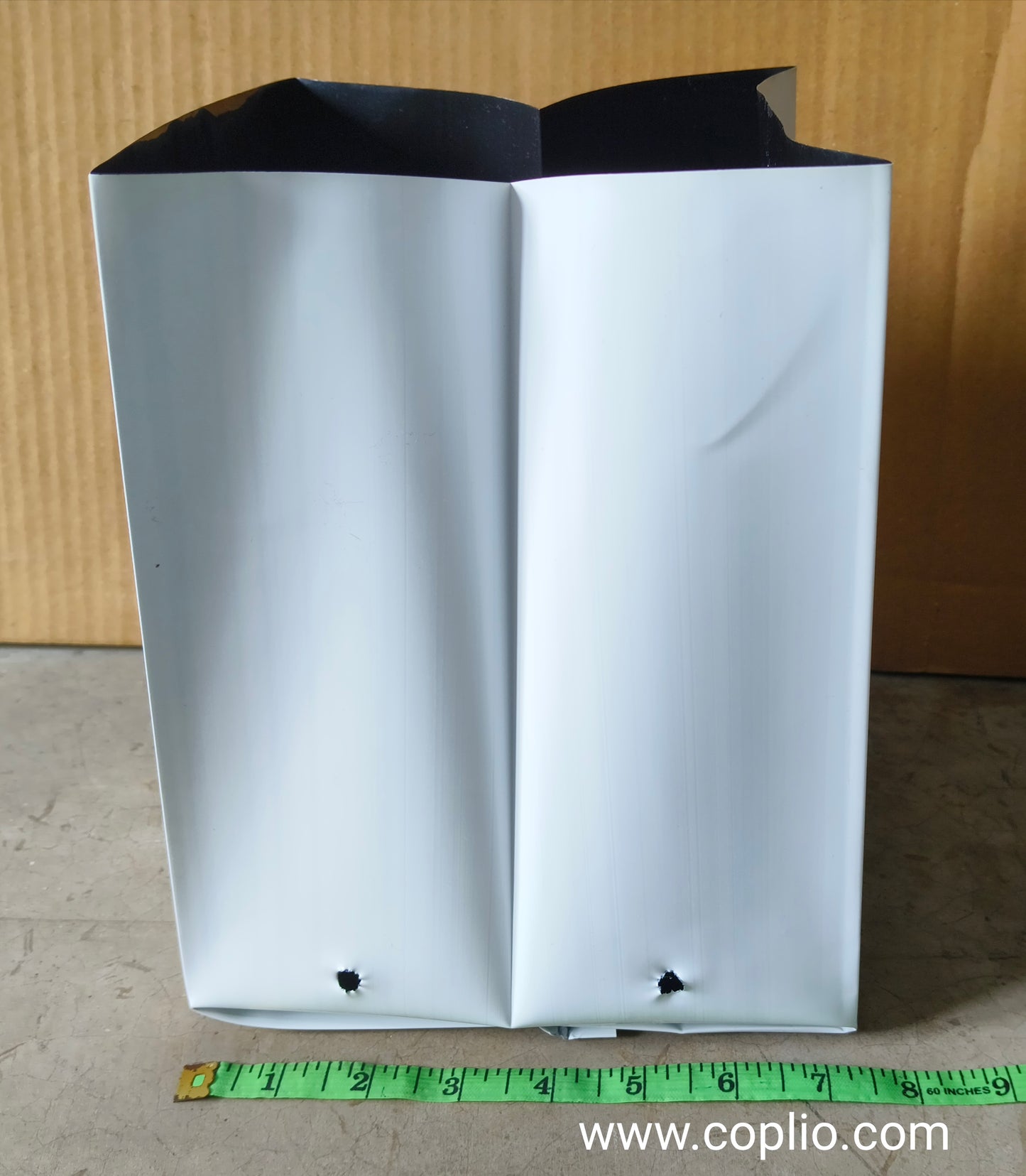 Realplant UV Treated Poly Grow Bag 7x9 inch for Terrace Gardening, White Outside Black Inside, Thick long lasting (pack of 5)