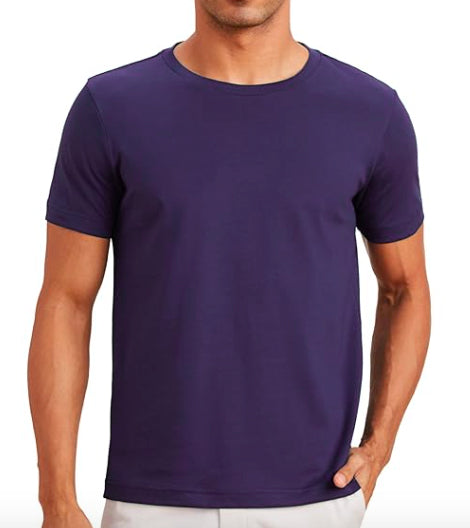 Men's 100% Cotton Biowash Round Neck T-Shirt | Half Sleeves | Regular Fit | Solid Colour | Premium Quality
