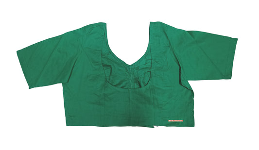 XYZ Earth Fashion Women's Blouse Rubia Soft Cotton, Half Sleeve, Readymade, Round Neck, Front Hook, Sea Green colour.