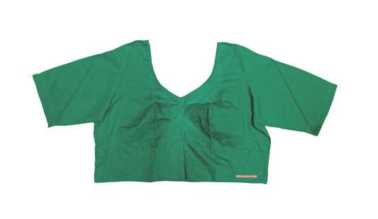 XYZ Earth Fashion Women's Blouse Rubia Soft Cotton, Half Sleeve, Readymade, Round Neck, Front Hook, Sea Green colour.