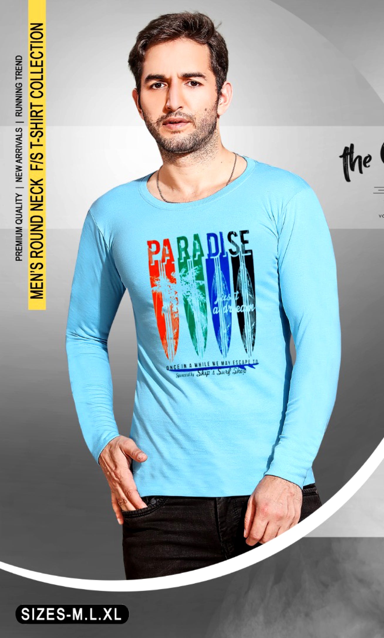 Men's 100% Cotton Round Neck T shirts | Full Sleeves | Regular Fit | Premium Quality