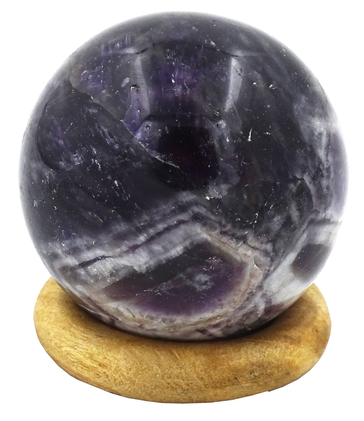 Centorganic Amethyst Sphere Ball, Natural Amethyst Crystal Polished Stones, Polished Reiki Crystal Ball, Amethyst Healing Globe, Reiki semi-precious Stones Crystal 50mm Size (250-300 Gm Weight)