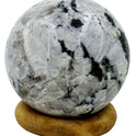 Centorganic Rainbow Moonstone Sphere Ball, Natural Rainbow Moonstone Polished Stones, Polished Reiki Crystal Ball, Rainbow Moonstone Healing Globe, Reiki semi-precious Stones Crystal 60mm Size (300-350 Gms Weight)