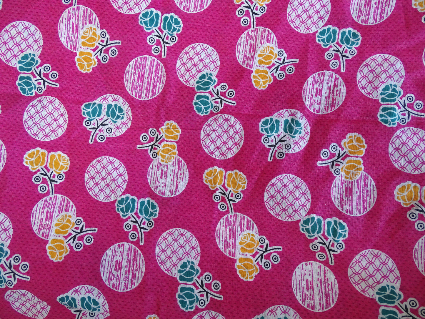 Nighty for Women Cotton Printed, Free Size, Pink Colour (Pack of 1)