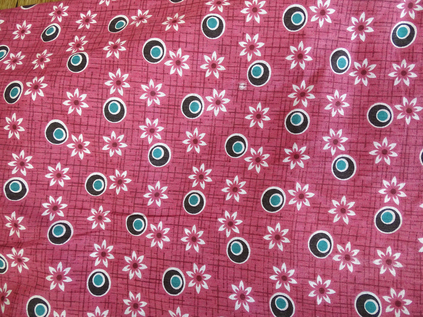 Nighty for Women Cotton Printed, Free Size, Pink with Blue dots (Pack of 1)
