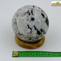 Centorganic Rainbow Moonstone Sphere Ball, Natural Rainbow Moonstone Polished Stones, Polished Reiki Crystal Ball, Rainbow Moonstone Healing Globe, Reiki semi-precious Stones Crystal 60mm Size (300-350 Gms Weight)