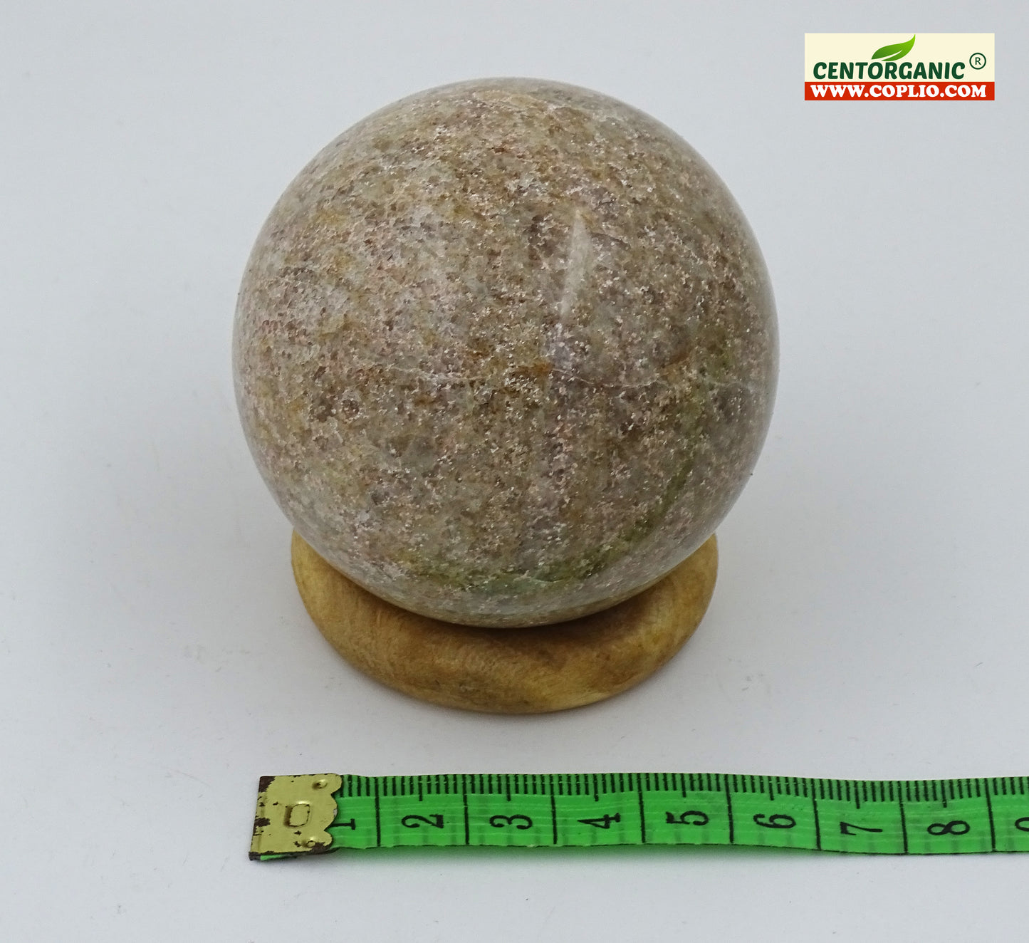 Centorganic Brown Agate Sphere Ball, Natural Brown Agate Polished Stones, Polished Reiki Crystal Ball, Brown Agate Healing Globe, Reiki semi-precious Stones Crystal 60mm Size (350-450 Gms Weight)