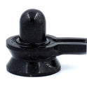 Centorganic AAA quality Pure Natural Margaj Stone Shivling / Black Aventurine Quartz Shiva Lingam for Home Puja with lab test certificate (550 - 600 Grams)