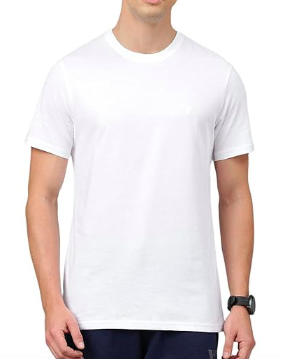 Men's 100% Cotton Biowash Round Neck T-Shirt | Half Sleeves | Regular Fit | Solid Colour | Premium Quality