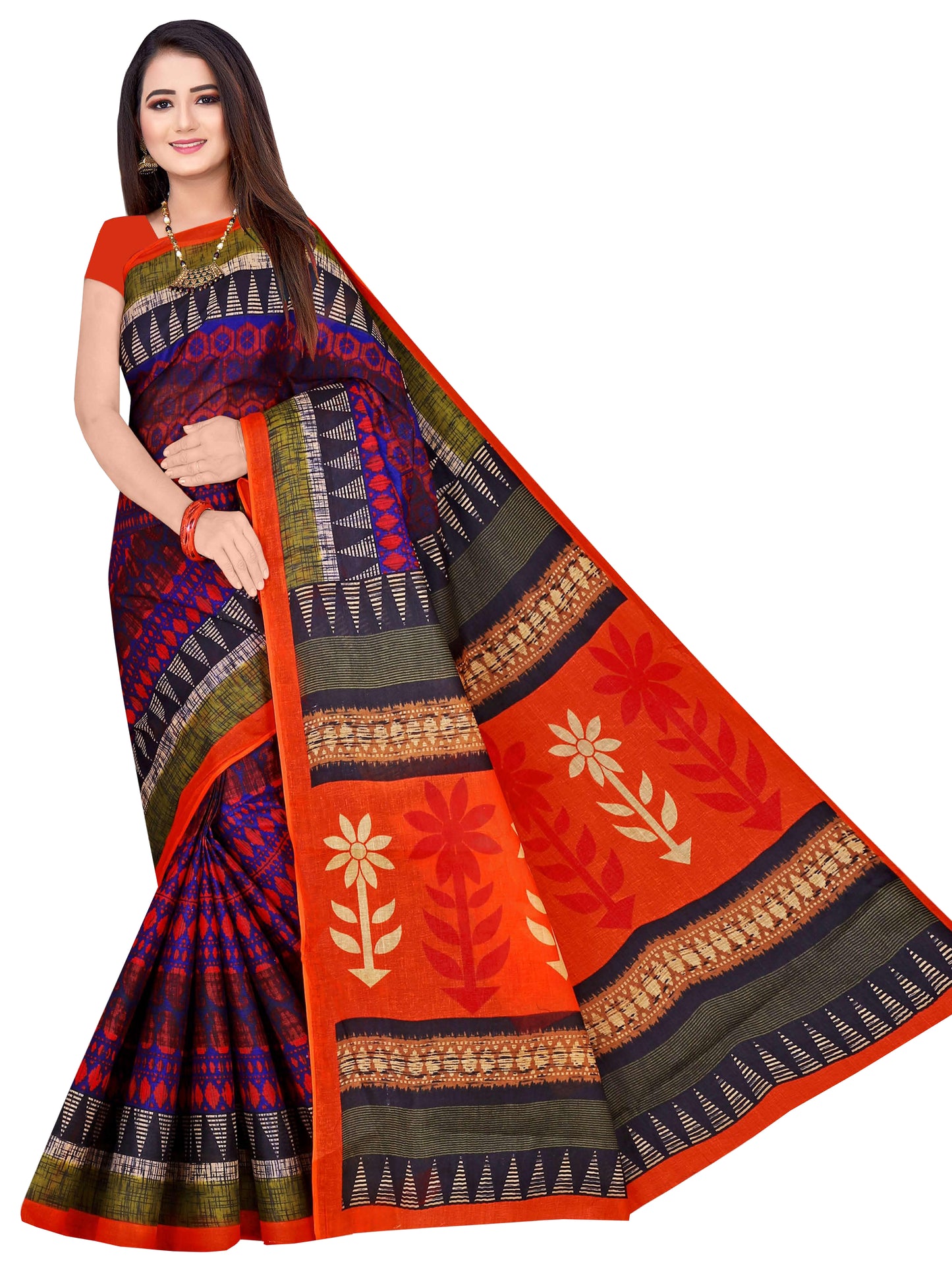 Pure Cotton Saree for Women, Casual Wear (Item Code: XYZCCSKR1)