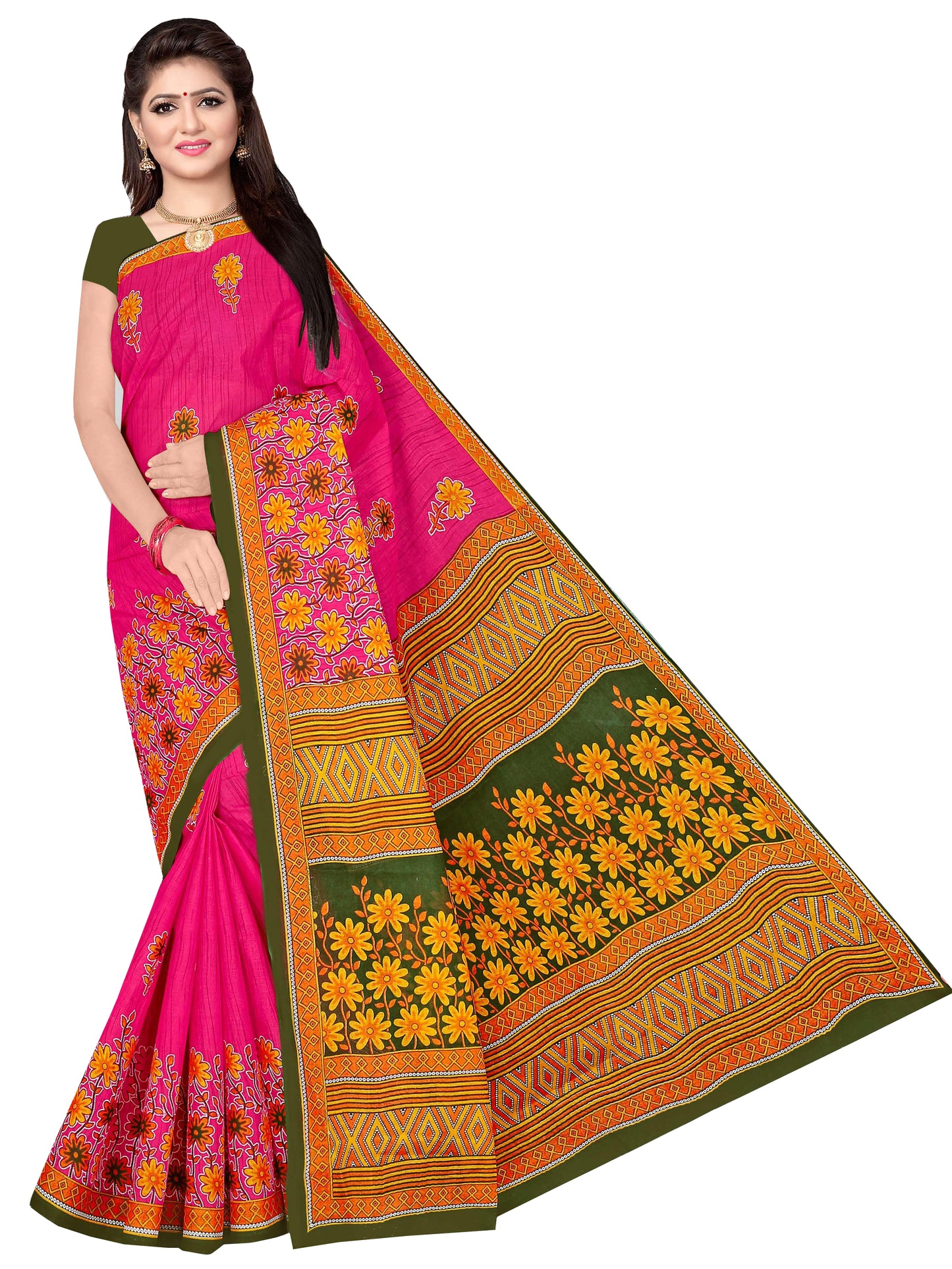Pure Cotton Saree for Women, Casual Wear (Item Code: XYZCCSKR2)