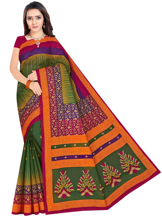 Pure Cotton Saree for Women, Casual Wear (Item Code: XYZCCSKR3)