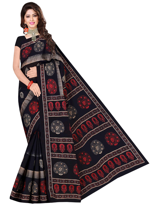 Pure Cotton Saree for Women, Casual Wear (Item Code: XYZCCSKR9)