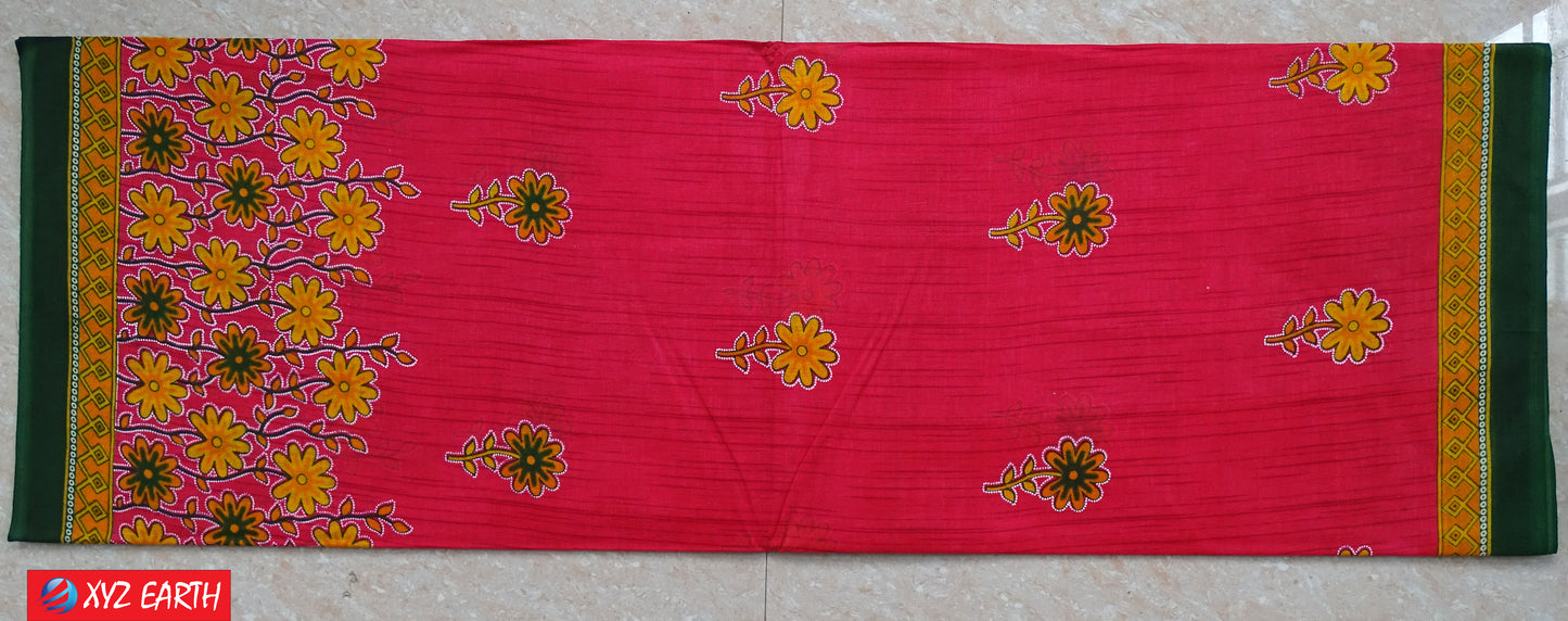 Pure Cotton Saree for Women, Casual Wear (Item Code: XYZCCSKR2)