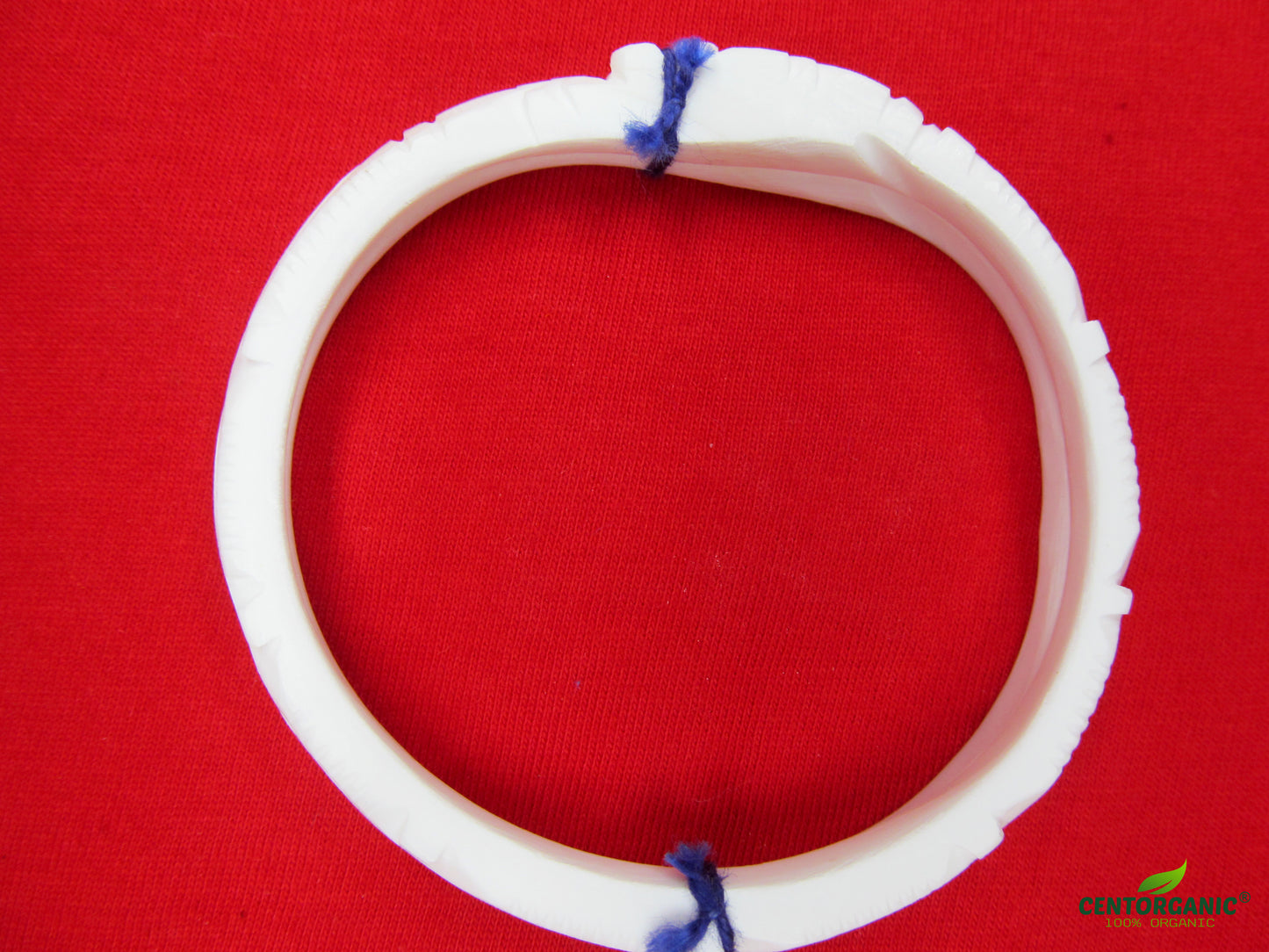 Centorganic bracelet sankha pola bangles for women, 1 pair of narrow sankha, 1 pair of red pola, 1 Sabitri noa, 1 Iron noa. (Design code: CSBM18)