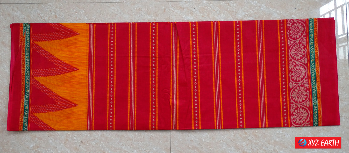 Pure Cotton Saree for Women, Casual Wear (Item Code: XYZCCSKR8)