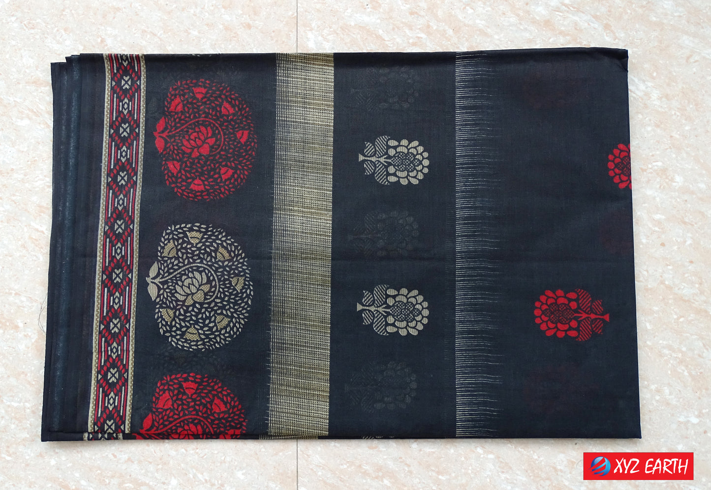 Pure Cotton Saree for Women, Casual Wear (Item Code: XYZCCSKR9)