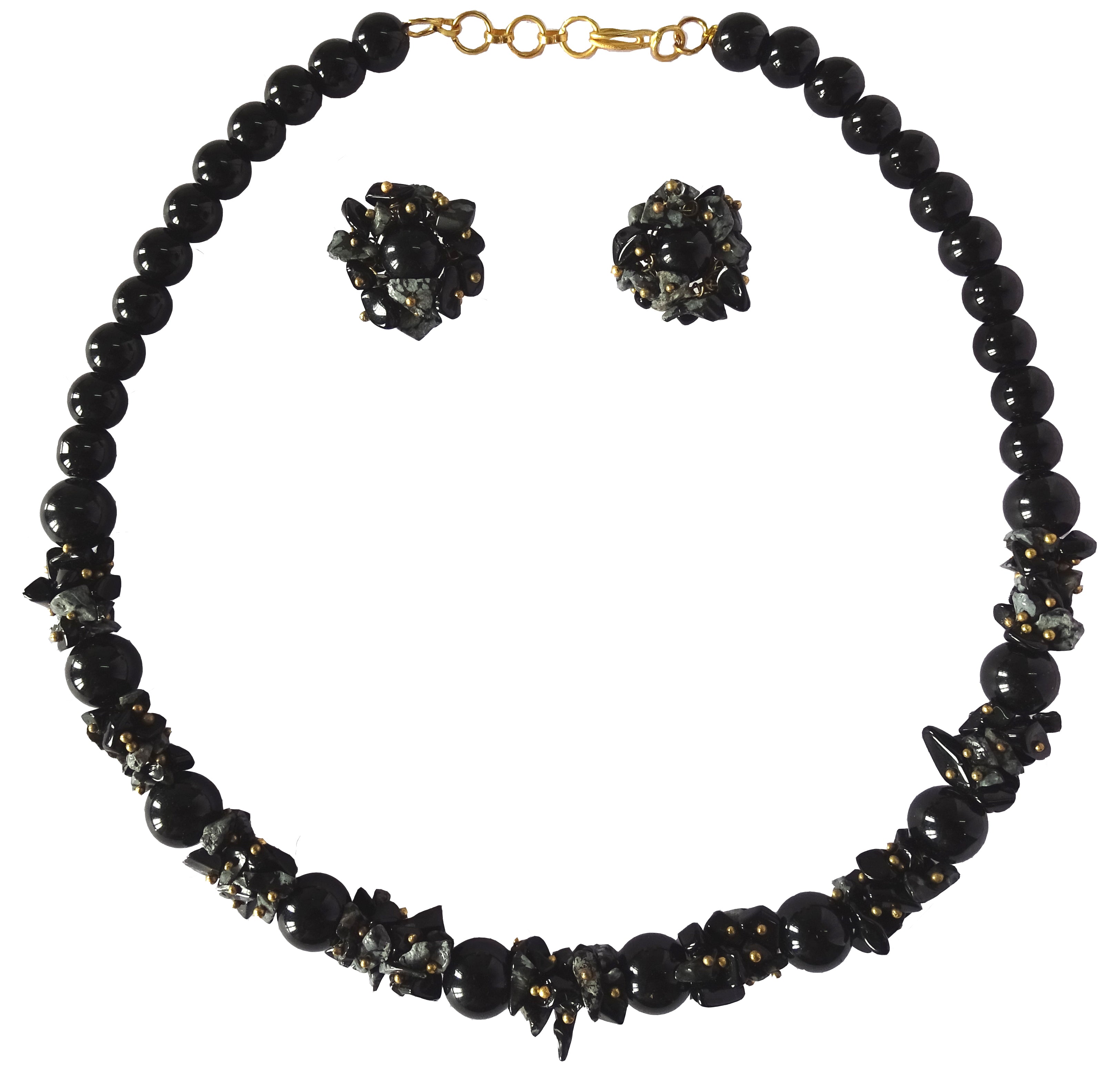 Buy online Black Crystal Glass Beads Necklace from fashion jewellery for  Women by Admier for ₹499 at 62% off | 2024 Limeroad.com